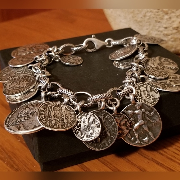 Silpada Sterling Silver Coin Bracelet - Picture 2 of 9